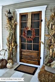 Wood Screen Doors Lowe S Screen Door From Lowes Fall Decor Fall Porch Vintage House