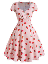 Get the latest in dress strawberry. Cap Sleeve Strawberry Print Surplice Plus Size Dress 36 Off Rosegal