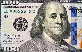 Portrait Of Benjamin Franklin From One Hundred Dollars Bill New Edition  Macro Stock Photo, Picture and Royalty Free Image. Image 25828065.