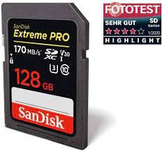 Rated uhs speed class 3 (u3) and video speed class 30 (v30), the sandisk extreme pro storage capacity. Sandisk Extreme Pro 128 Gb Sdxc Speicherkarte Mit Bis Amazon De Computer Zubehor