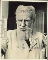Press Photo Actor Max Adrian As Playwright George Bernard Shaw In "By  George"