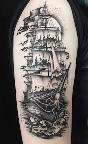 Pirate Ship Tattoos Ship Tattoo Pirate Ship Tattoos Tattoos