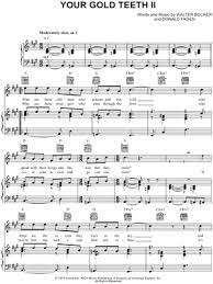 Who would have thunk it! Steely Dan Your Gold Teeth Ii Sheet Music In A Major Download Print Sku Mn0089295