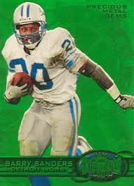 This is a key rookie card featuring the most dominant running back of the 1990s. Top Barry Sanders Cards Rookie Cards Autographs Inserts Valuable
