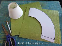 You can secure with hot glue or a wire in the back. Diy Chandelier Shades Covers Diy Shades Chandelier Shades Diy Lamp Shade