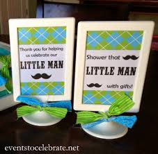 Lots and lots of photos. Lil Man Baby Shower Decorations