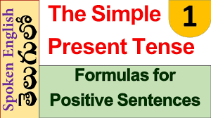 Wash > washes, mix > mixes, go >goes; Simple Present Tense Formula