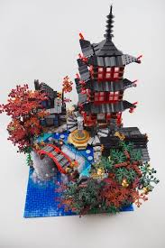 Lego Ninjago Waterfall Temple Lego Design Lego Ninjago City Lego