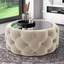 Check spelling or type a new query. Cream Velvet Buttoned Coffee Table With Ottoman Storage Clio Furniture123