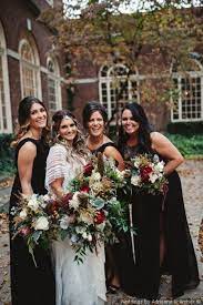 Black Bridesmaids Dresses Boho Style Blooms Boho Style Wedding Inspiration Weddings By Adrienne A Bohemian Chic Weddings Boho Style Wedding Boho Wedding