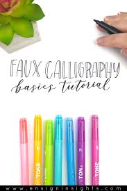 Ideal for fine art, brush lettering, faux calligraphy, illustrations,. Faux Calligraphy Basics Tutorial For Beginners Ensign Insights