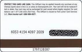 Maybe you would like to learn more about one of these? Gift Card Champs Champs Sports United States Of America Champs Sports Col Us Cha 001 25a