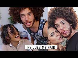 370 My Husband Does My Curly Hair Rubber Band Ponytail Hairstyle Youtube Ponytail Hairstyles Curly Hair Styles Hair Rubber Bands