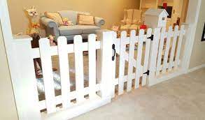 This room divider kit could not have been easier to set up. Baby Gate Playroom Picket Fence Room Divider Diy Room Divider Playroom Kids Playroom