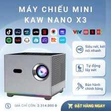 Máy Chiếu Mini KAW NANO X3, Độ phân giải 150 Ansi Lumen, Giải mã 4K HD - Bảo hành chính hãng | Shopee Việt Nam