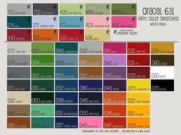 Oracal 631 Vinyl Color Swatches My Vinyl Supplier Picasa