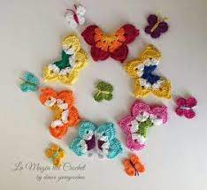 La Magia Del Crochet Mariposas A Crochet Mariposas Tejidas A Crochet Como Hacer Mariposas Croche