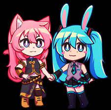 Good Friends Miku Fanart Hatsune Miku Chibi