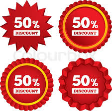 Get 50% off promo codes on logosoftwear.com. 50 Percent Discount Sign Icon Sale Stock Vector Colourbox