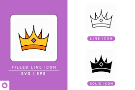 Download Crown Icons Set Graphic By Zenorman03 Creative Fabrica