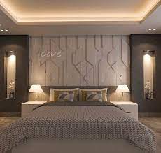 A hardwood ceiling and leather loungers set the scene in this contemporary bedroom, which benefits from a minimalist color scheme. A Imagem Pode Conter Quarto E Area Interna Ceiling Design Bedroom Luxurious Bedrooms Bedroom False Ceiling Design