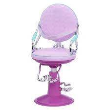 Our Generation Sitting Pretty Doll Salon Chair Lilac Quilted Hearts In 2020 Salon Chairs Our Generation Pretty Dolls