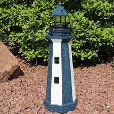 Maybe you would like to learn more about one of these? Sunnydaze Solar Led Garden Lighthouse Outdoor Yard Decoration 36 Inch Tall Blue Stripe Walmart Com Walmart Com