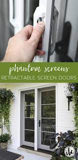 Brisa white retractable screen door for sliding door (64) model# 77030351. Adding Phantom Screens To My Exterior Doors Retractable Screen Door