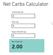 The Simple Formula For Calculating Net Carbs Is The Following Net Carbs Total Carbs Fibre Sugar Alcohol Net Carb Calculator Carb Calculator Carbs