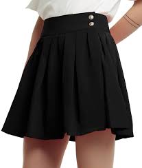 Level up to s3 and explore more rewards. Chouyatou Women S Double Waist Side Buttons Pleated Skirt Amazon Ca Luggage Bags