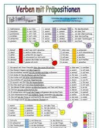 Verbs With Prepositions Deutsch Lernen Deutsch Lernen