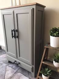 Cabinet In Custom Color Of Driftwood Millstone Milk Paint Cabinets Milk Paint Kitchen Cabinets Kitchen Cabinets Painted Without Sanding