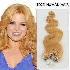 Style using a curling iron or flat iron. 16 Inch 100s Body Wavy Micro Loop Remy Hair Extensions 27 Strawberry Blonde 100g