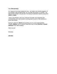 Use the sample funny farewell letter to colleagues in office. Maternity Leave Goodbye Letter