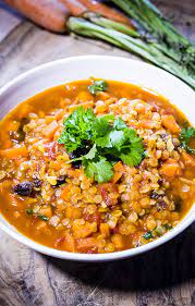Moroccan Carrot Lentil And Prune Soup Recipe Moroccan Carrots Soup Recipes Recipes