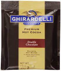 A very easy way to make hot chocolate. Ghirardelli Premium Hot Cocoa Double Chocolate 15 Single Serve Packets Walmart Com