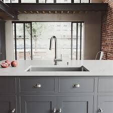 vigo kitchen sink with faucet, grid and