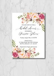 Boho Chic Bridal Shower Invitation Template Blush Floral Bridal Shower Invites Rustic Bridal Shower Invitation Printable 033 Rustic Bridal Shower Invitations Bridal Shower Invitations Templates Bridal Shower Rustic
