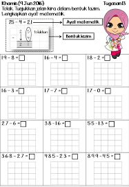 Latihan operasi tambah 1 hingga 10 tahun 1 kitpramenulis via kitpramenulis.com. Kerja Rumah Matematik Tahun 2 Cuti Pertengahan Tahun