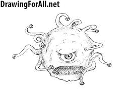 6 How To Draw The Beholder Jpg 704 519 Drawings Drawing Tutorial Autumn Tattoo