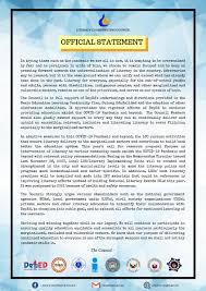 The viral reaction about the arrest of these two artists following their performance over the weekend just goes to show how much as human beings we have double standards. Deped On Twitter The Literacy Coordinating Council Lcc Is In Full Support Of Deped S Undertakings And Directions Provided In The Basic Education Learning Continuity Plan Sulong Edukalidad And The Adaptation Of Other
