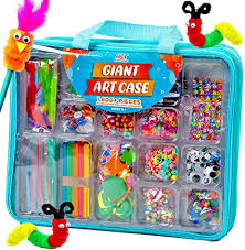 ¡soluciona puzzles divertidos, construye un imperio de negocios. Amazon Com Juego De 1600 Cajas De Arte Gigante Suministros Para Manualidades Para Ninos De 6 Anos Estuche De Proyectos De Bricolaje Relleno Con Caja De Pompones Kit De Manualidades Cuentas