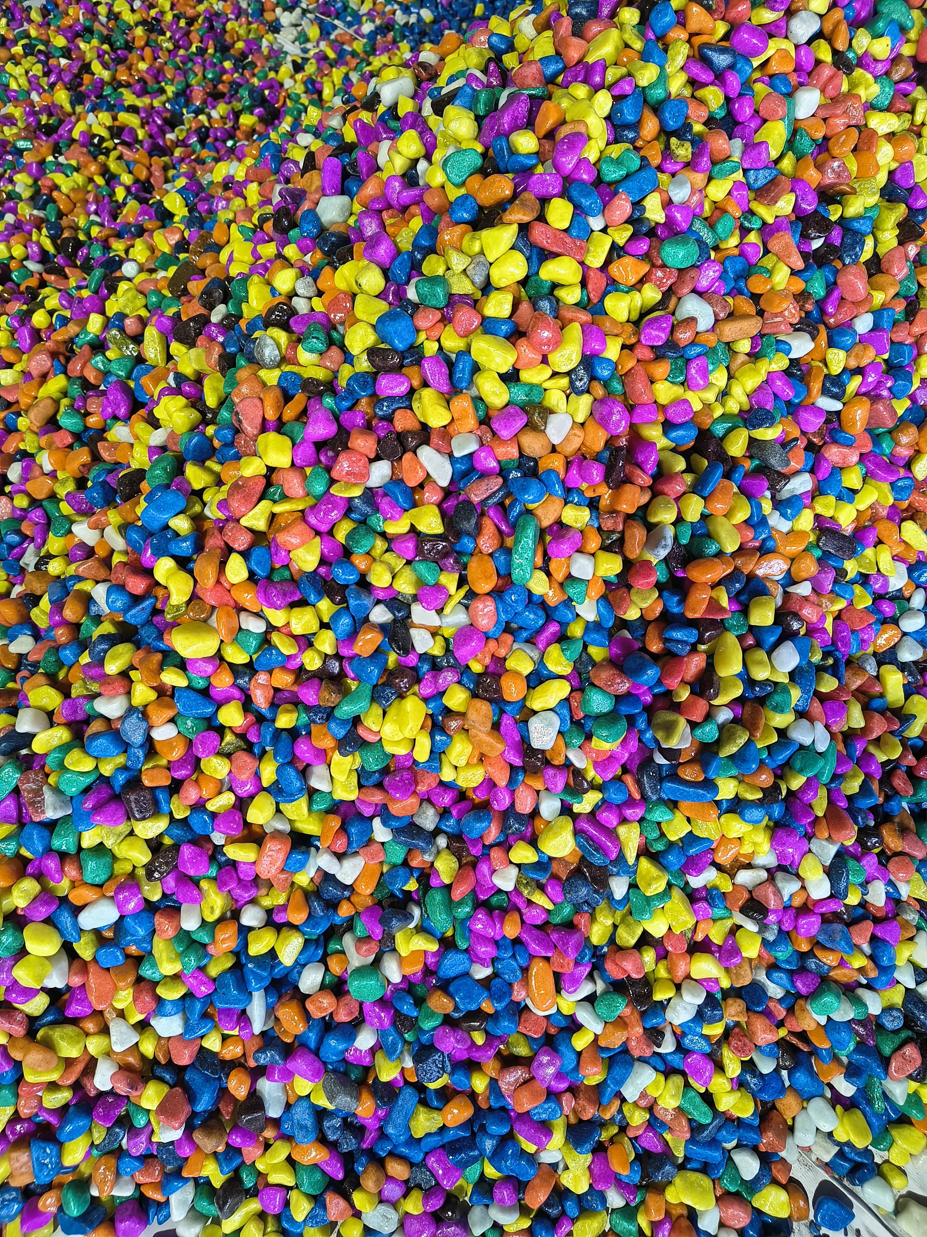 Colors stone pebbels aquarium, color coted product image