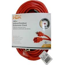 Hdx 100 Ft 16 3 Extension Cord Hd 277 525 At The Home Depot Outdoor Extension Cord Extension Cord Indoor Outdoor