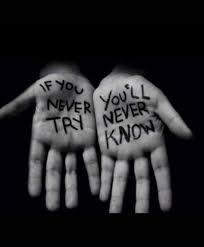 I am not sure how it is going to turn out, but i always wanted to give it a try, and maybe have my own blog someday. If You You Ll Never Never Try Know Dontdeadopeninside