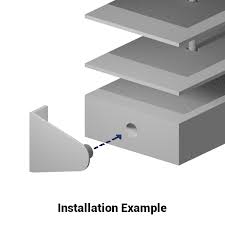 Hold down brackets for venetian blinds. Bottom Rail Hold Down Brackets Swiveling Integrated Pin 1 Projection Pair Blindparts Com