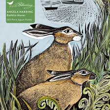 This puzzle was a challenge but so much fun. Adult Jigsaw Puzzle Angela Harding Rathlin Hares 500 Pieces Flame Tree Publishing