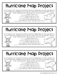 Hurrican Track Worksheets Teaching Resources Tpt