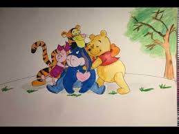 We hope you will like this project and share with your friends and relatives. How To Draw Drawing Pooh With Friends Bella Do Youtube