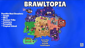Players can choose between several brawlers, each with their own main attacks, and as they attack, they build up a charge called super attack, which is often more powerful when unleashed. Kairostime S Brawltopia Theory Map With All Brawlers Originating Locations And Themes For New Brawlers Found In The His Newly Released Premiere Brawlstars